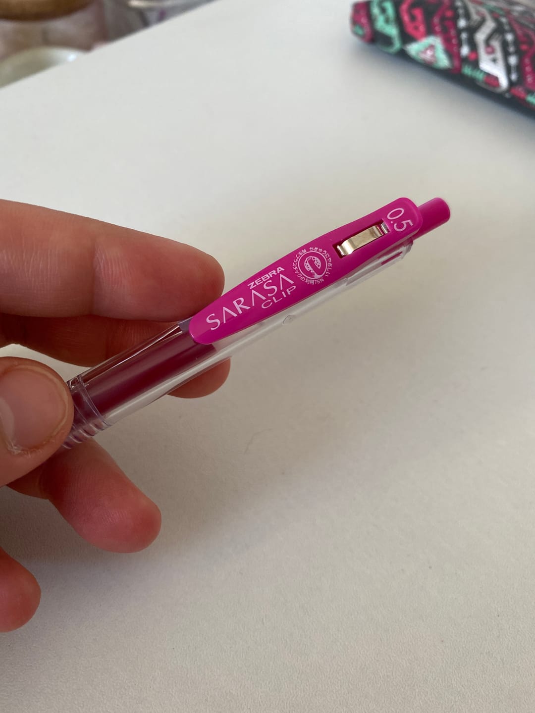 Customer photo review of Zebra Sarasa Clip - Lápiz Tinta Gel Punta 05