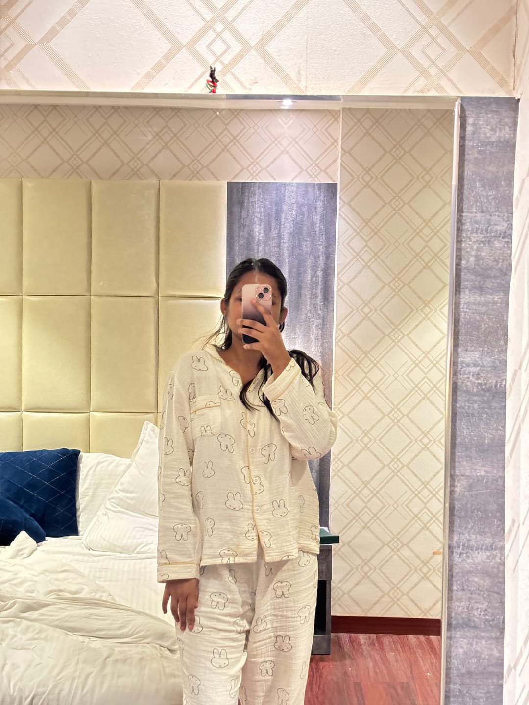 Customer photo review of Bunny Cotton Crepe Nightsuits