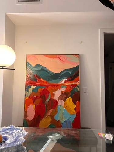Customer review photo for Colorful Painting #CA047