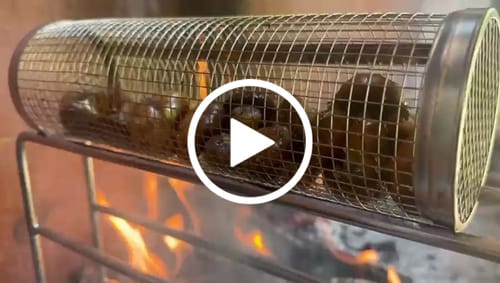 Customer video review of Rolling Braai Basket