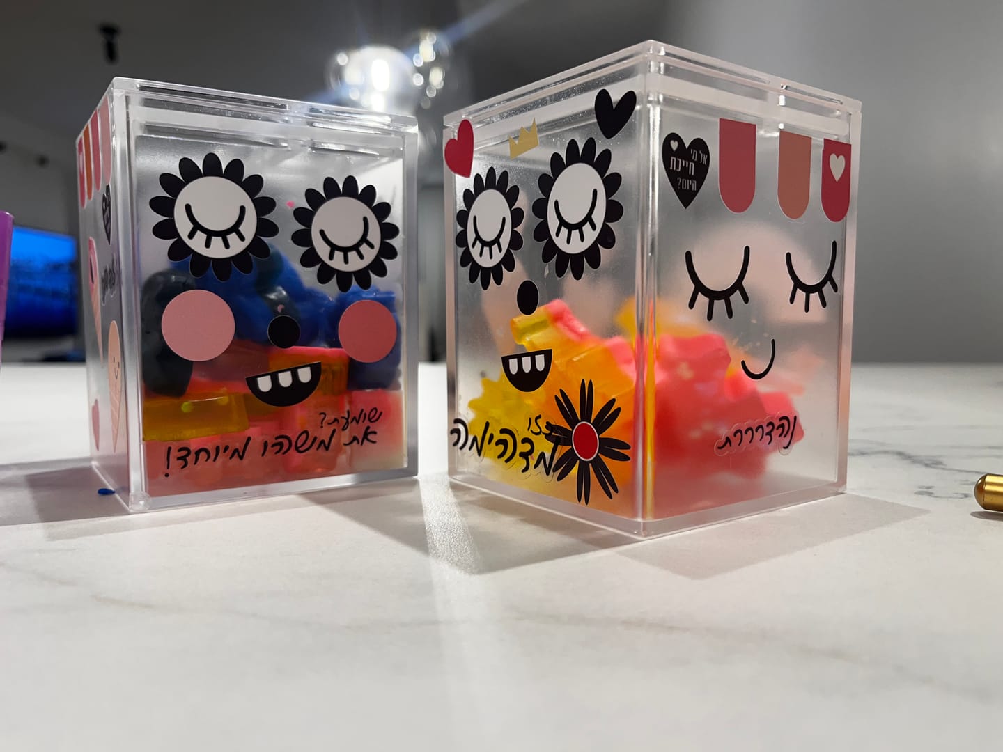 Customer photo review of Face on stickers
