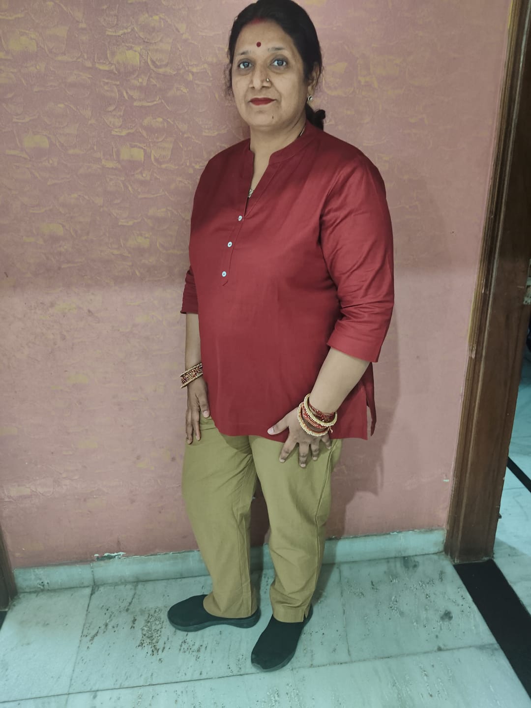 Customer photo review of White Formal Shirt