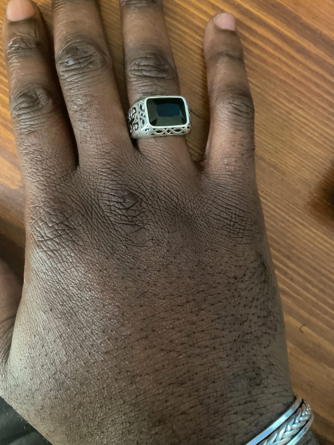 Customer photo review of GREEN GEM. - 925 STERLING SILVER