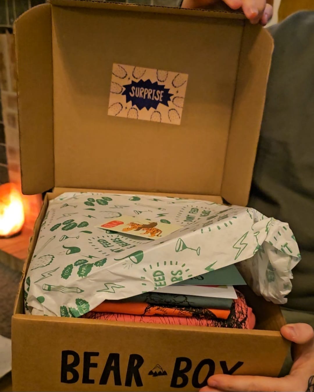 Customer photo review of Mystery Bear Box