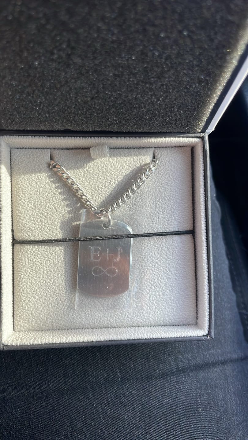 Customer photo review of Matte Dog Tag