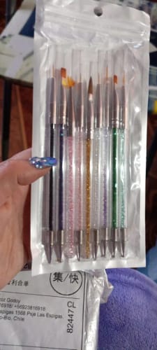 Customer photo review of Nail Art Brush Set