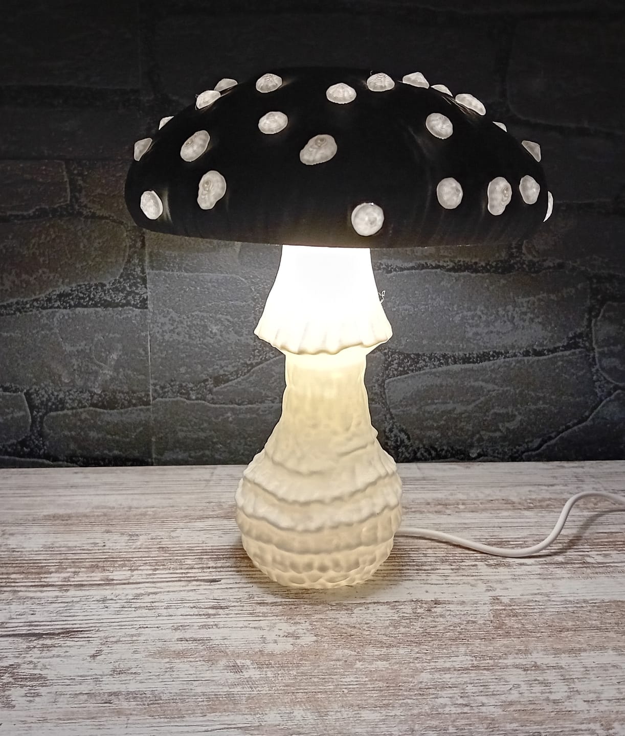 Customer photo review of Amanita Pilz Lampenschirm-Kit