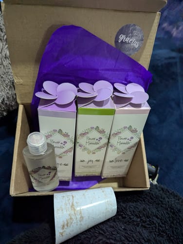 Customer photo review of Kit 3 Perfumes para cabello