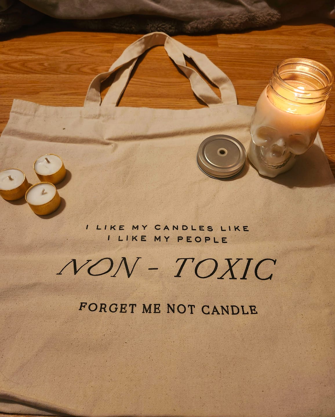Customer photo review of Skull Jar Candle - Limited Stock