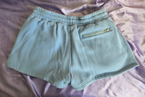 Customer photo review of Candy Blue Shorts