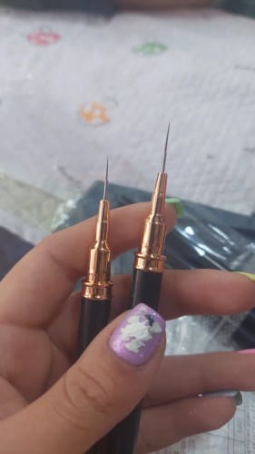 Customer photo review of Nail Art Brush Set