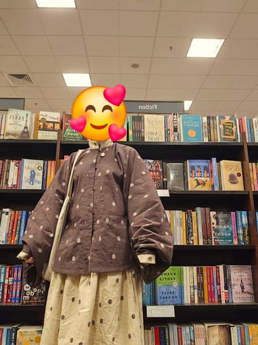 Customer photo review of Chuju Lian 菊花链 Daisy Chain Reversible Cotton Modernized Ming Pipa Sleeve Top & Skirt