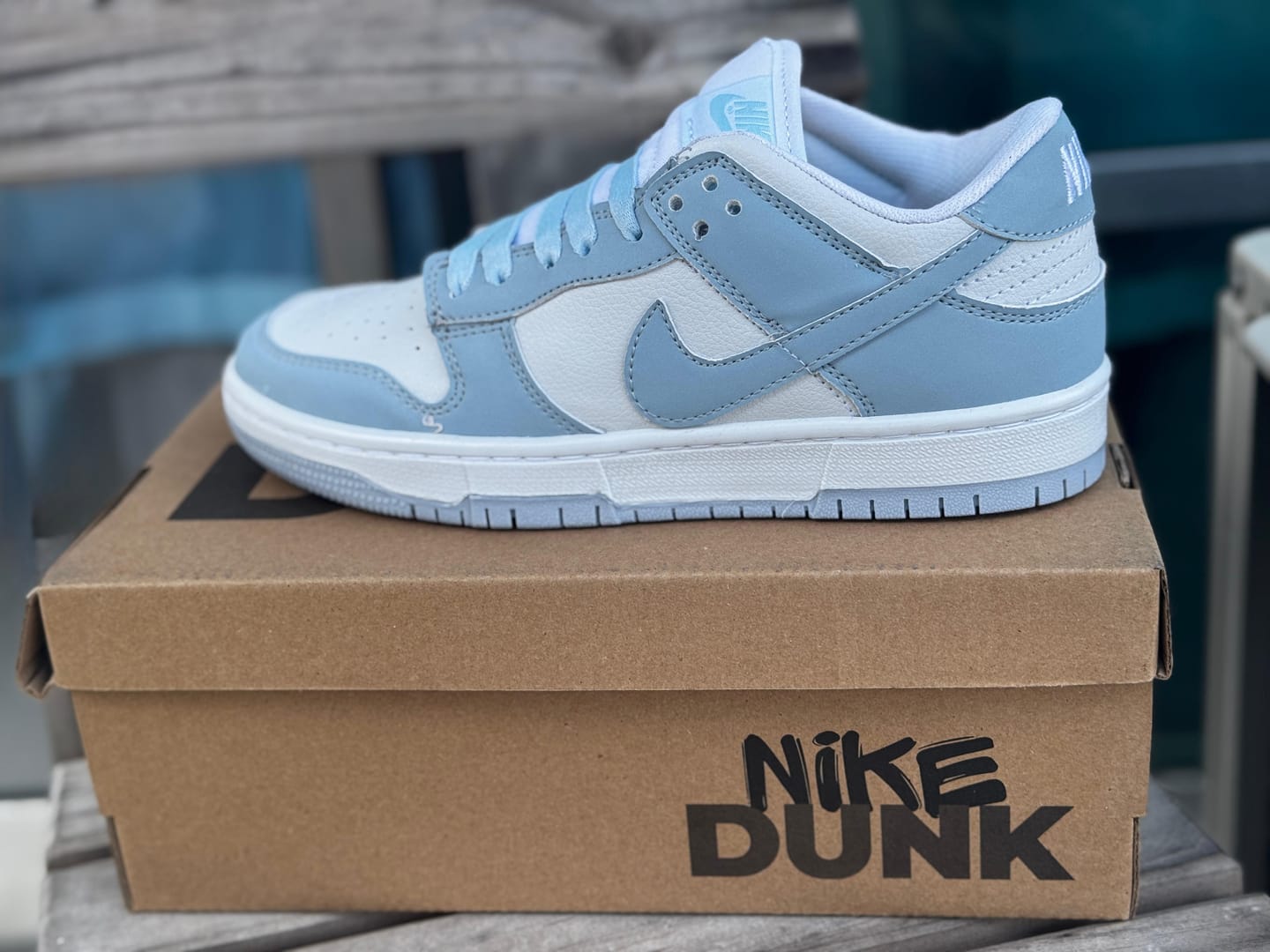 Customer photo review of Tenis Dunk Niebla Blanco Niebla