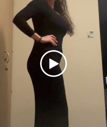 Customer video review of Long Sleeve Maxi Shapewear Dress