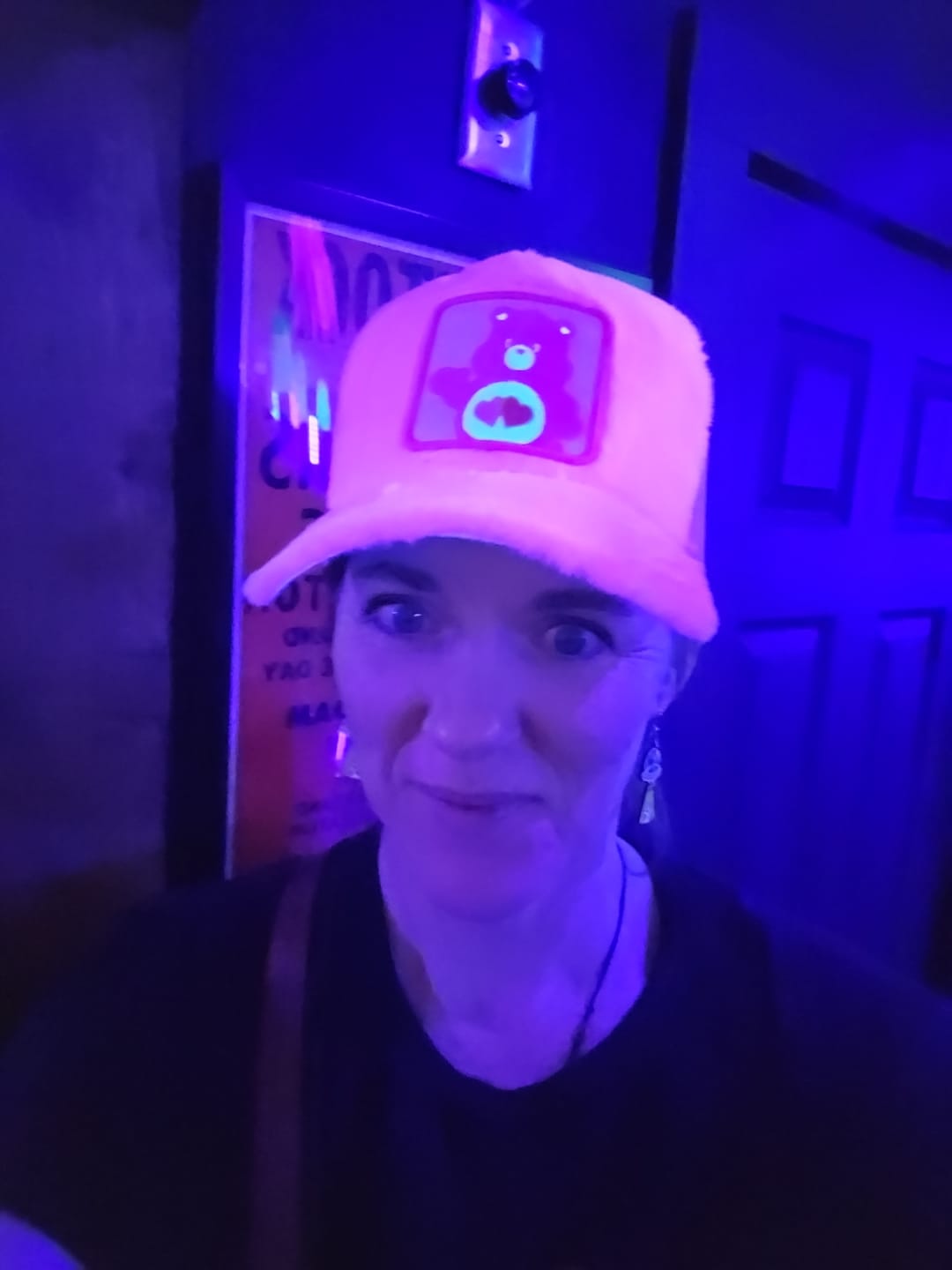 Customer photo review of OVERLORD X Care Bears:  Love-A-Lot Bear Trucker Cap