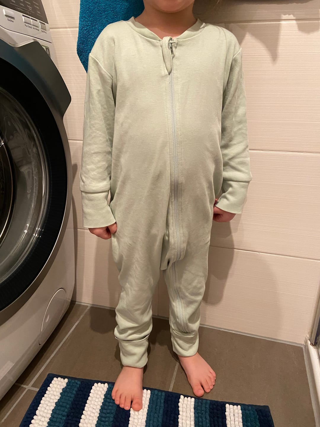 Customer photo review of Cloudy Schlafanzug - Mint