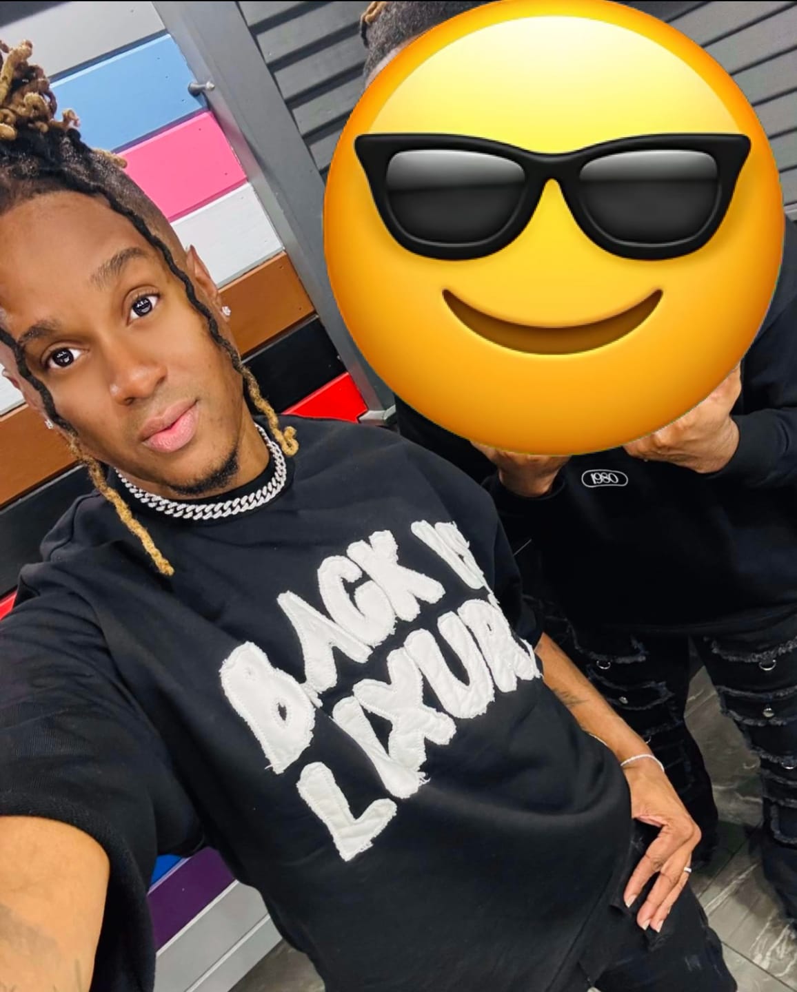 Customer photo review of BLK is Lux Cropped Crew