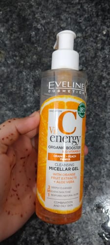Customer photo review of Eveline Vitamin C Energy 3 In 1 Orange & Aloe Vera Micellar Gel 200ml