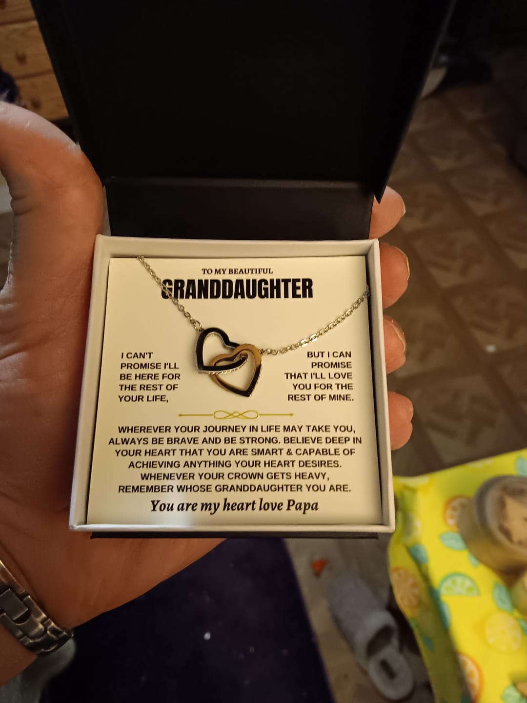 Customer photo review of To My Granddaughter - Personalized Beautiful Gift Set - SS117CA