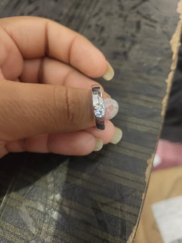 Customer photo review of Silver Fibonacci Ring For Him