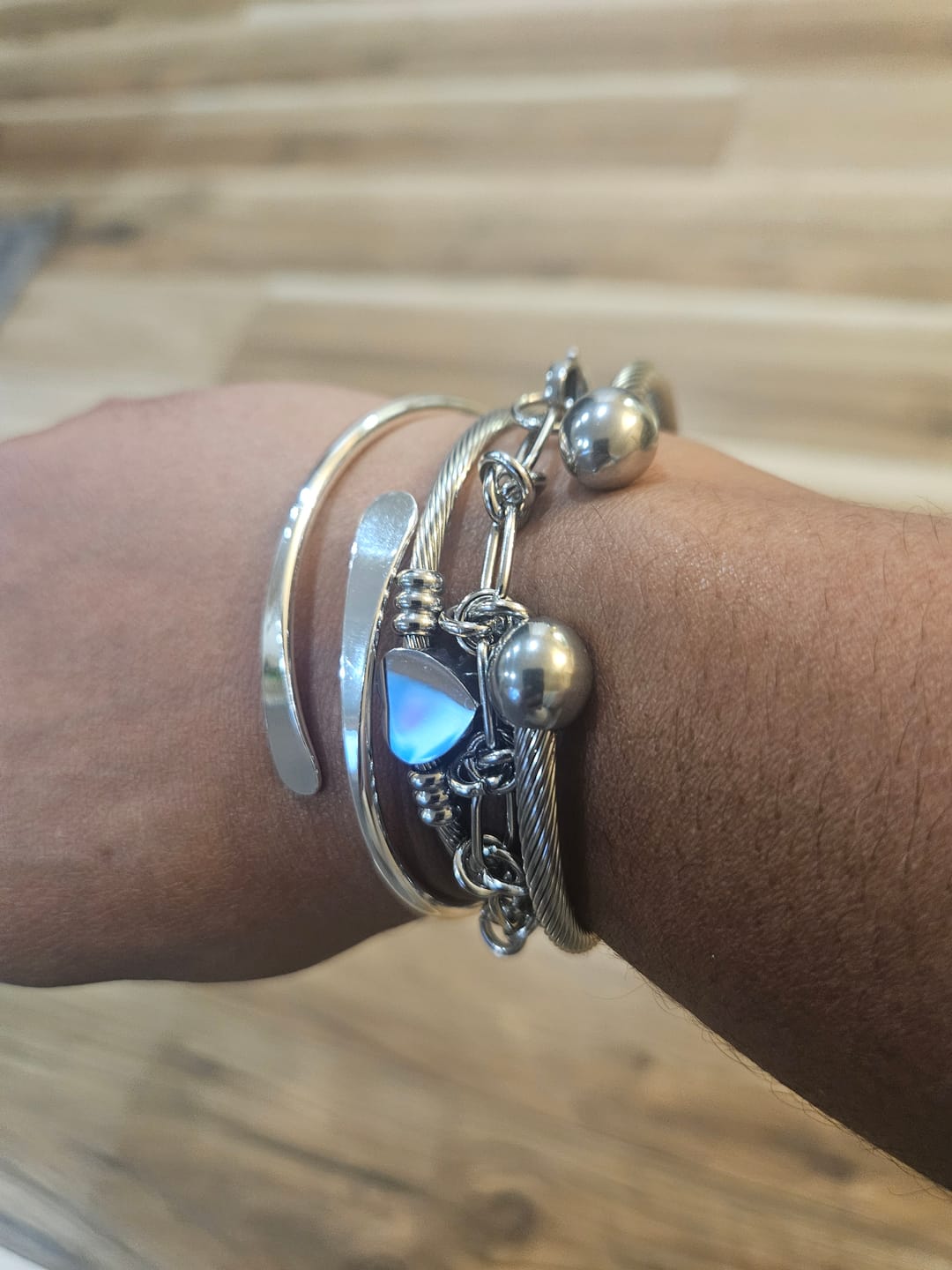Customer photo review of Carissa Bracelet Stack