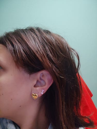 Customer photo review of Orecchini "Piccoli battiti d'amore"