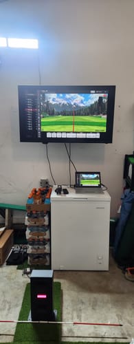 Customer photo review of Uneekor EYE MINI LITE Launch Monitor & Golf Simulator