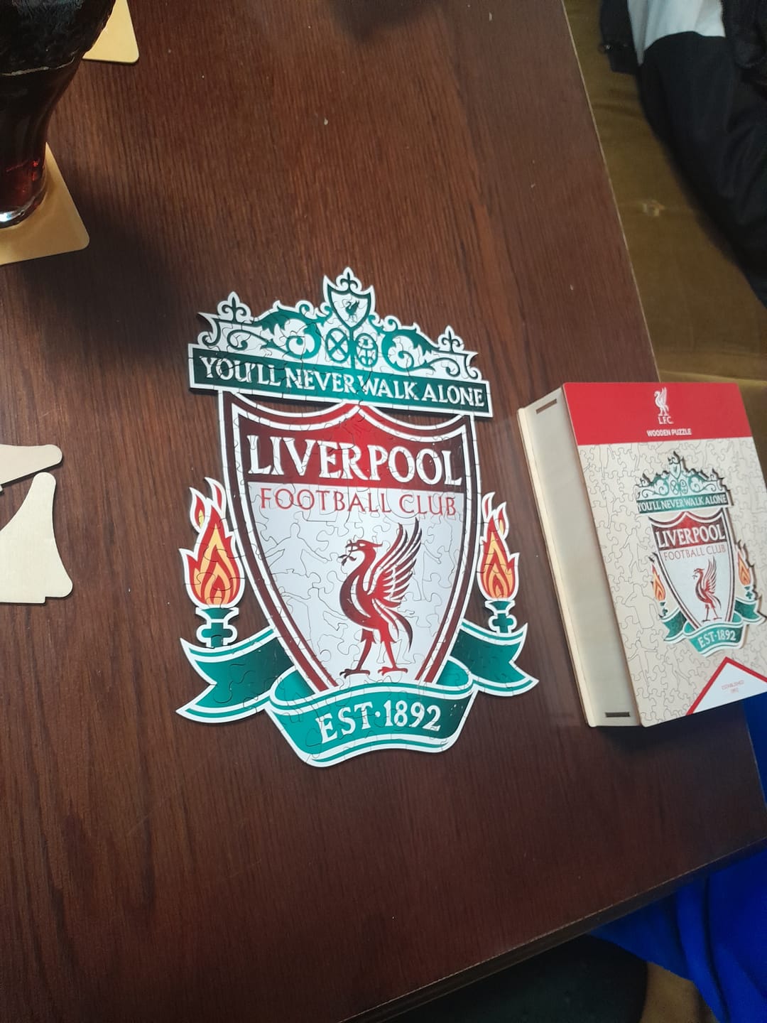 Customer photo review of Liverpool FC® Crest - Wooden Puzzle