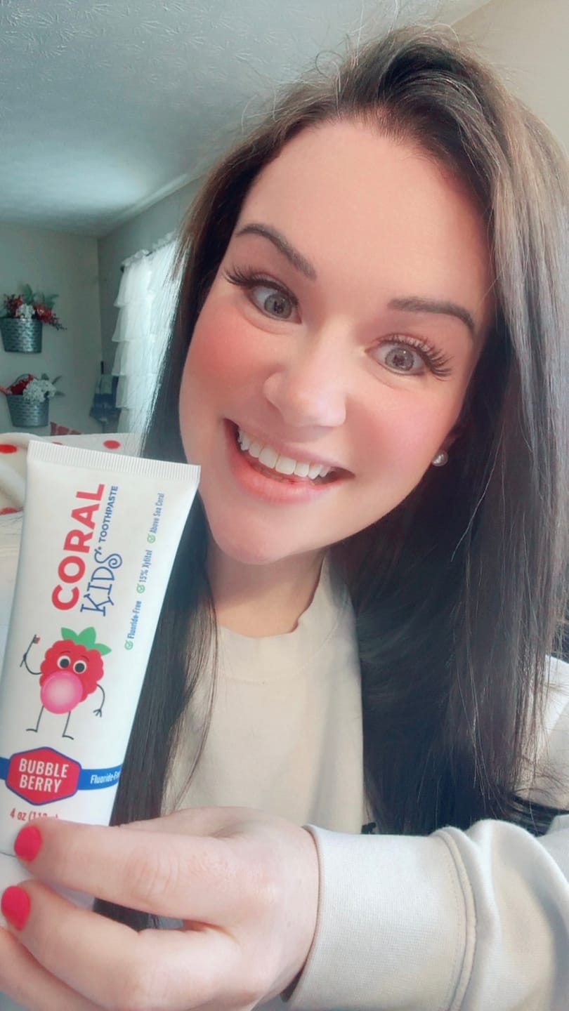 Customer photo review of Coral White Kids Bubble Berry (4oz)