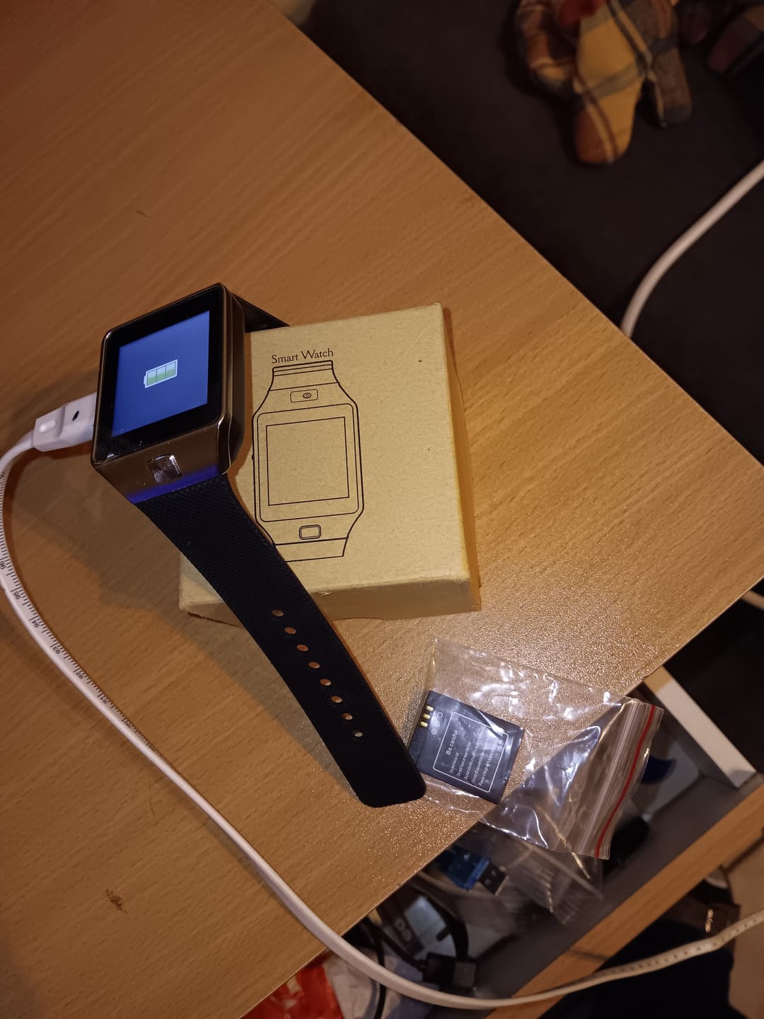 Customer photo review of 2pcs LQ S1 3.7V 380mAh Li-Ion Polymer Smartwatch Akku, passend für w8 dz09 qw09 a1 v8 x6 hlx s1