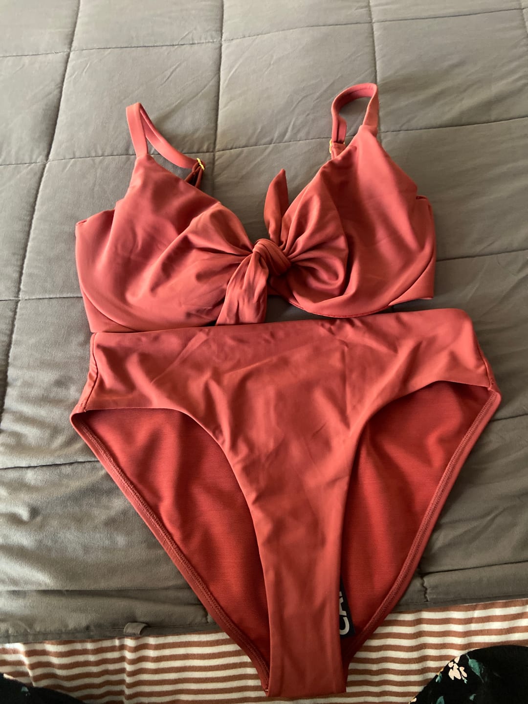Customer photo review of EMELIE BIKINI TOP - ROSE