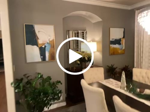 Customer video review of Vertical Abstract Painting #ABAV60