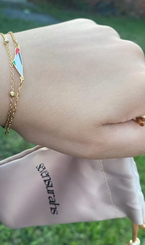 Customer photo review of Palestine Map Bracelet