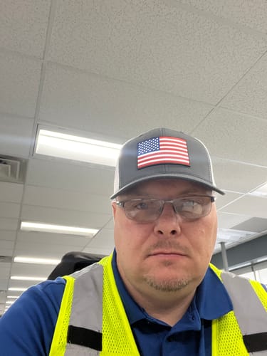 Customer photo review of USA Flag PVC Patch Hat