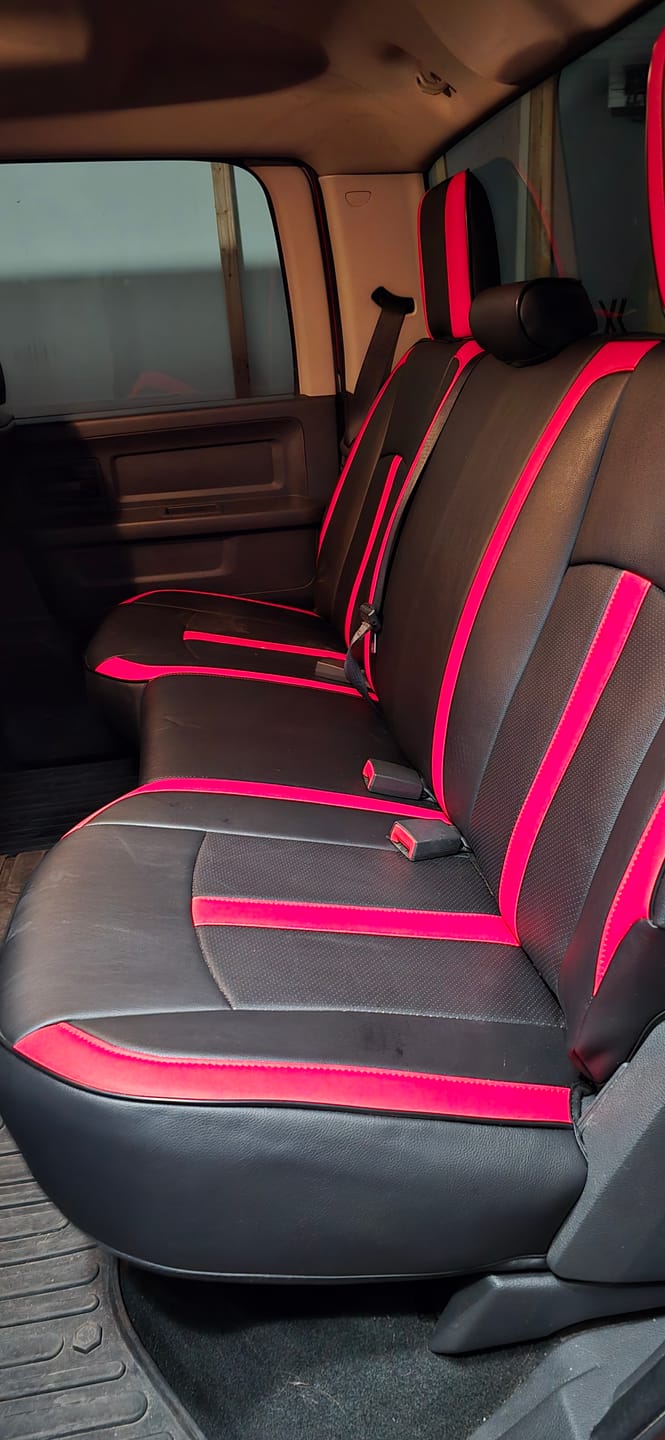 Customer photo review of 2009+ Dodge Ram Classic Custom Leather Seat Covers