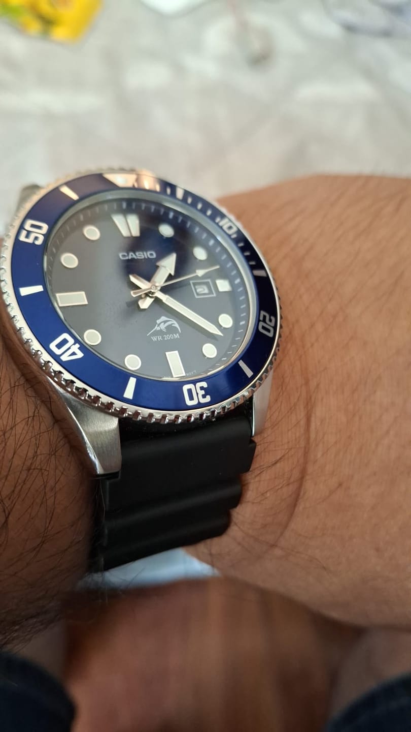 Customer photo review of Reloj Casio Submariner Marlin Duro MDV-106B-2AVCF Azul Buceo