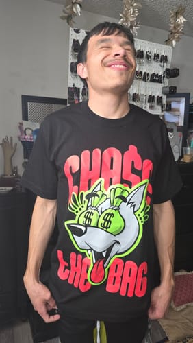 Customer photo review of Mystery Box of 12 T-Shirts