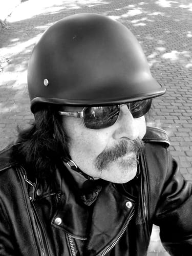 Customer photo review of Low Profile Reversible DOT Polo Helmet / Matte Black