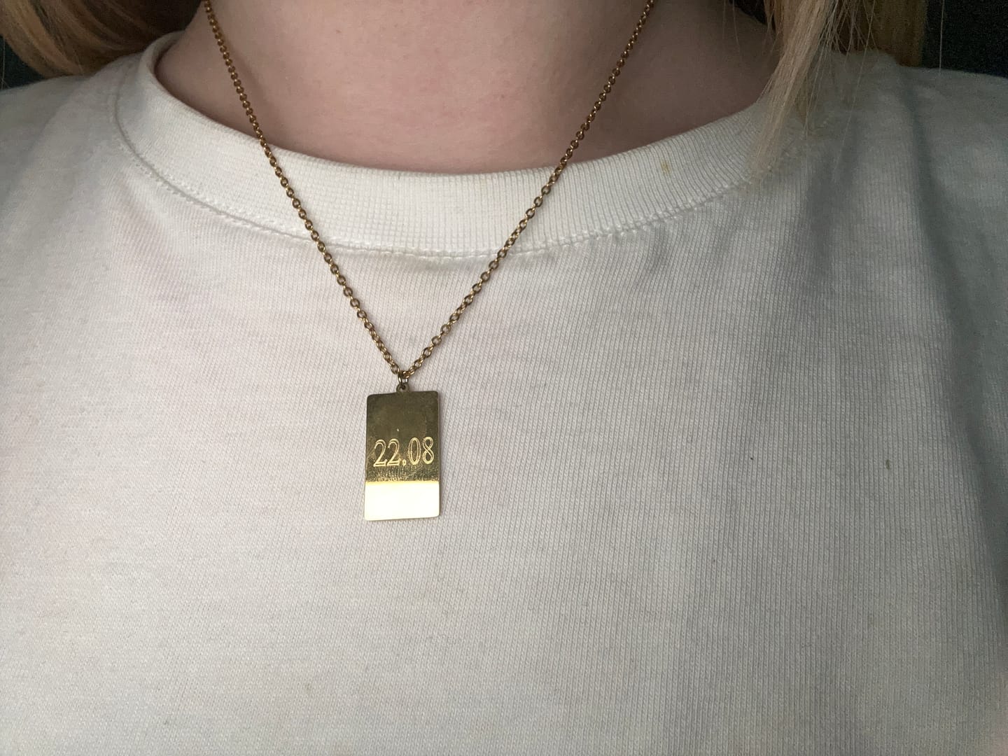 Customer photo review of Plain | Halskette + Gravur