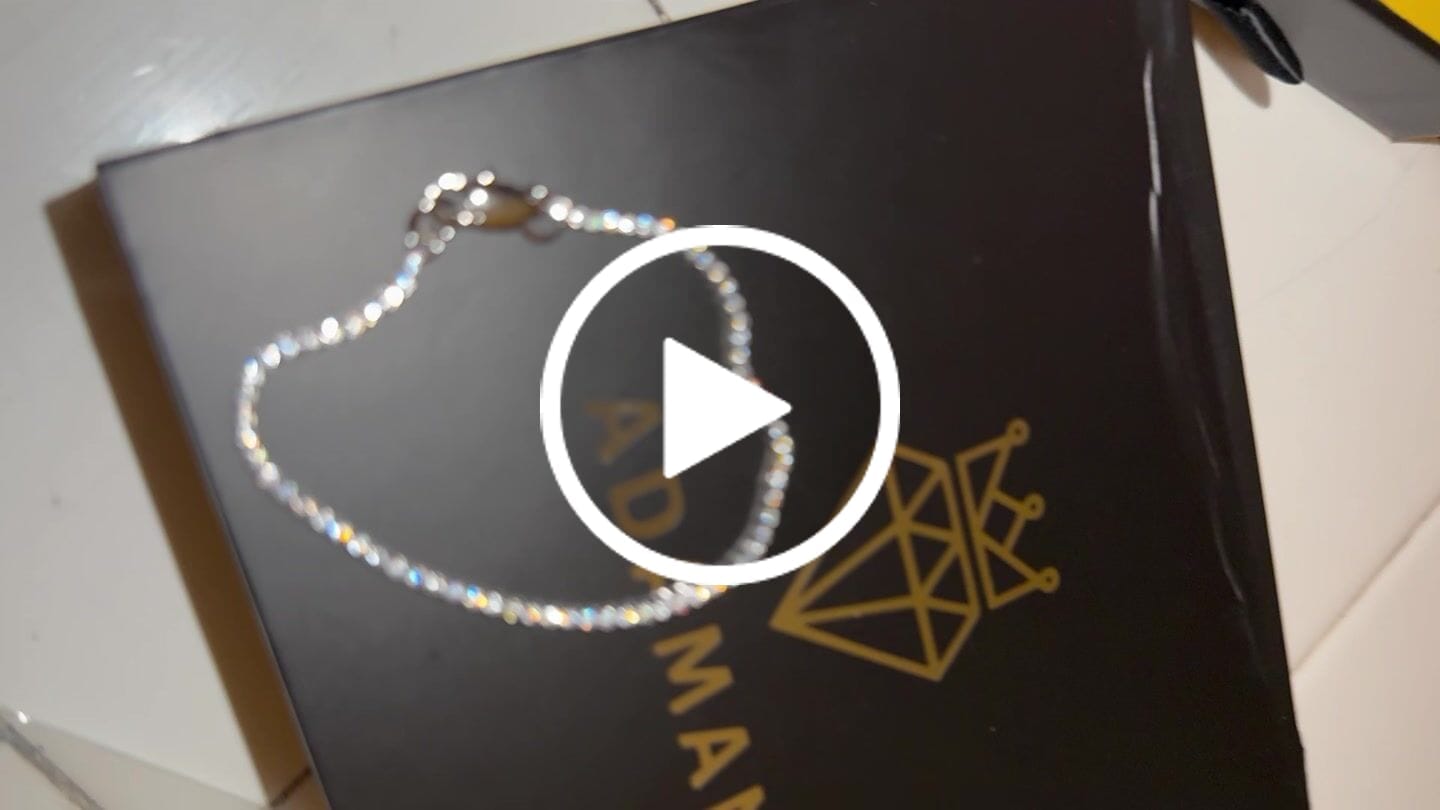 Customer video review of Moissanite Micro Tennis Bracelet - 925 Silver - D Colour - VVS1
