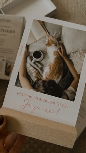 Customer photo review of Dein persönliches Wachstum – 52 Challenges & Affirmationskarten
