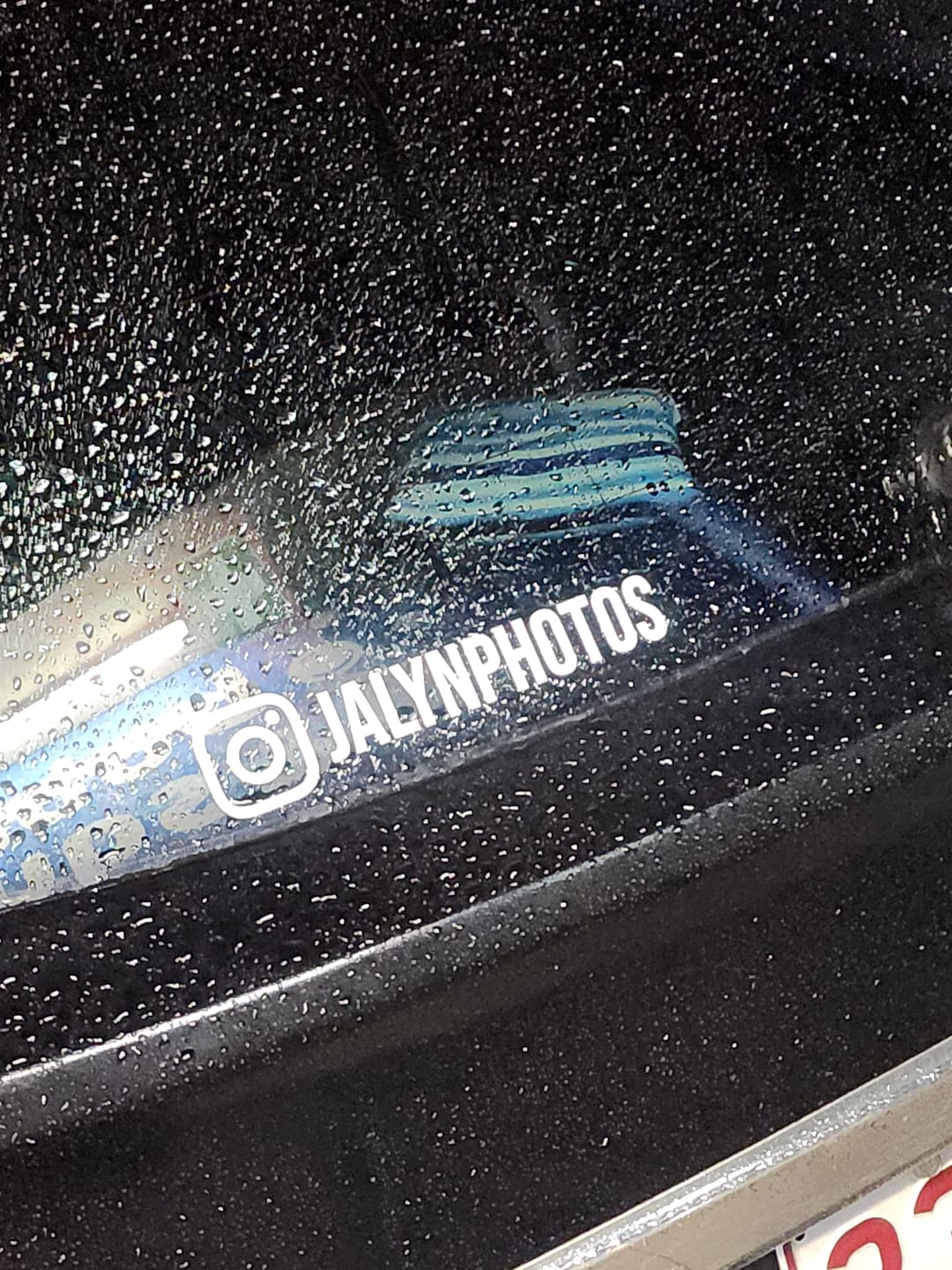 Customer photo review of Custom Instagram Name Sticker