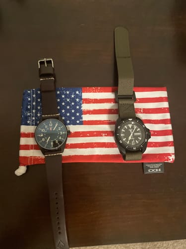Customer photo review of NEW: PVD Glomar Explorer - Hook & Loop Strap - PVD/Black