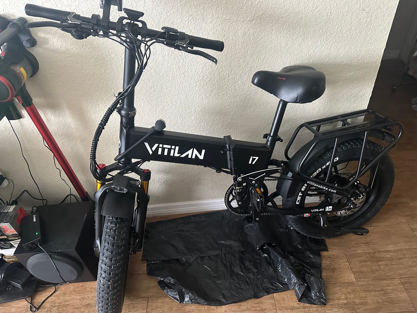 Customer photo review of I7 Pro Folding Full Suspension Electric Bike