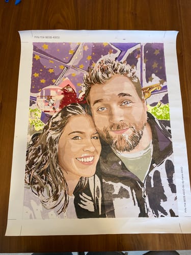 Customer photo review of Easy DIY Canvas Frame