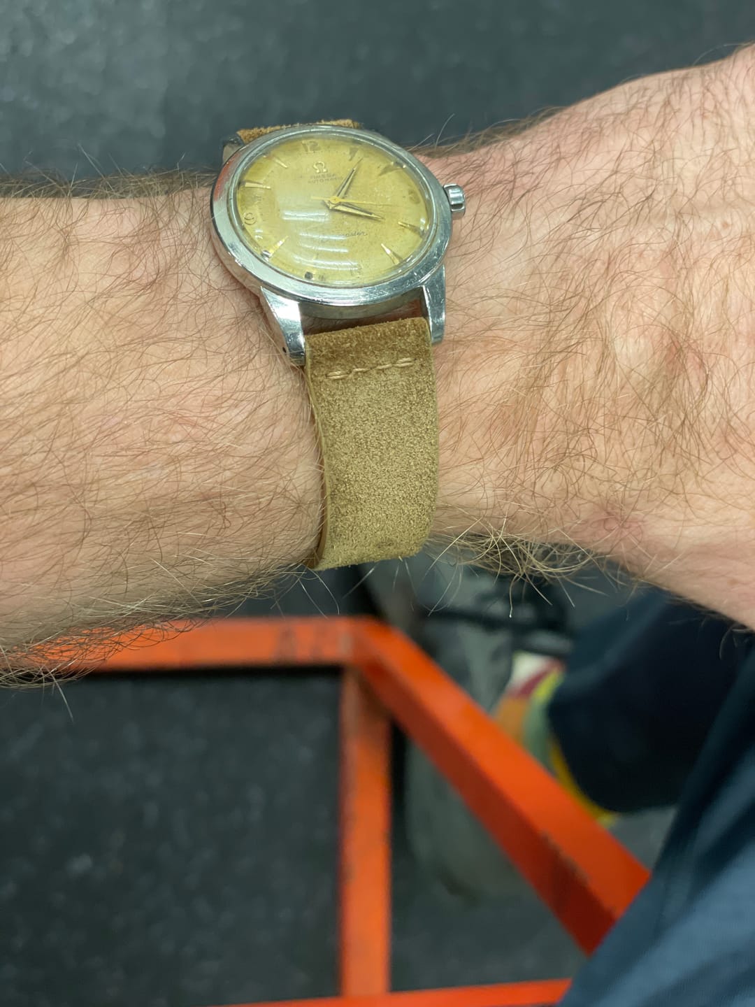 Customer photo review of Cigar Brown Suede