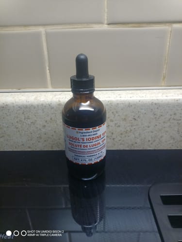 Customer photo review of Lugol's Iodine 15% Solution 4 fl. oz. (120ml)