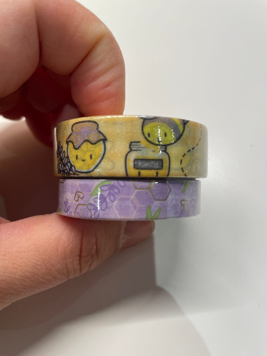 Customer photo review of Honey Lavender Washi Tape (Set of 2)