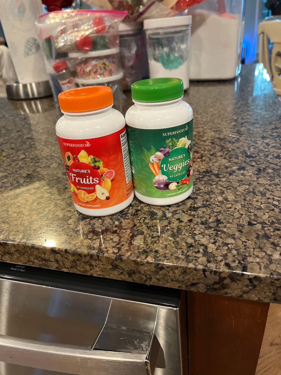 Customer photo review of Superfood MD Fruits and Veggies Supplement - 90 Fruit and 90 Veggie Capsules - Supports Energy Balance, High Lycopene, Vitamins & Minerals -Made in The USA - 90 Count