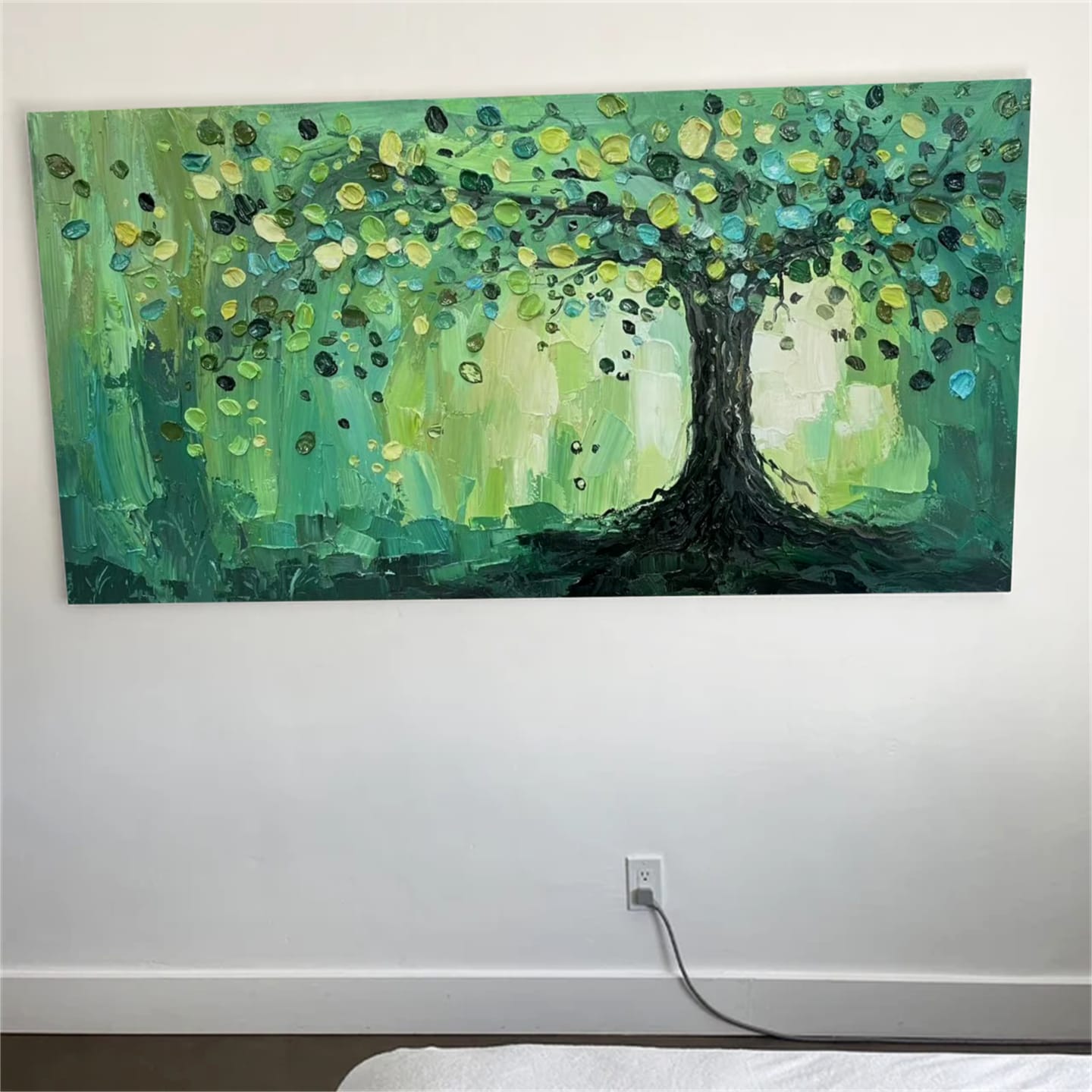 Customer photo review of Tree Textured Painting Canvas #TP005